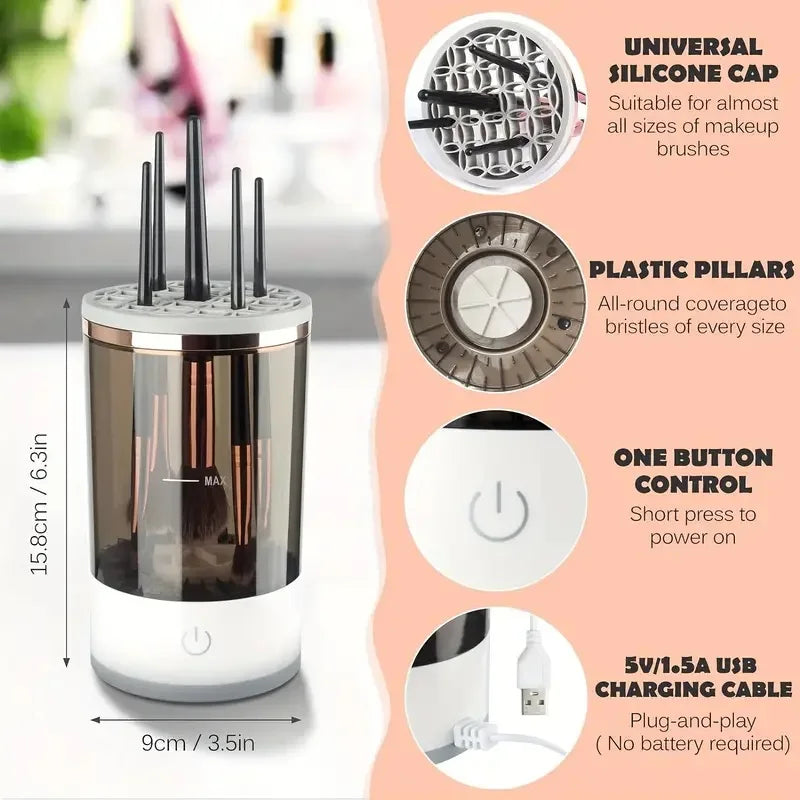 QuickClean USB Brush Spinner