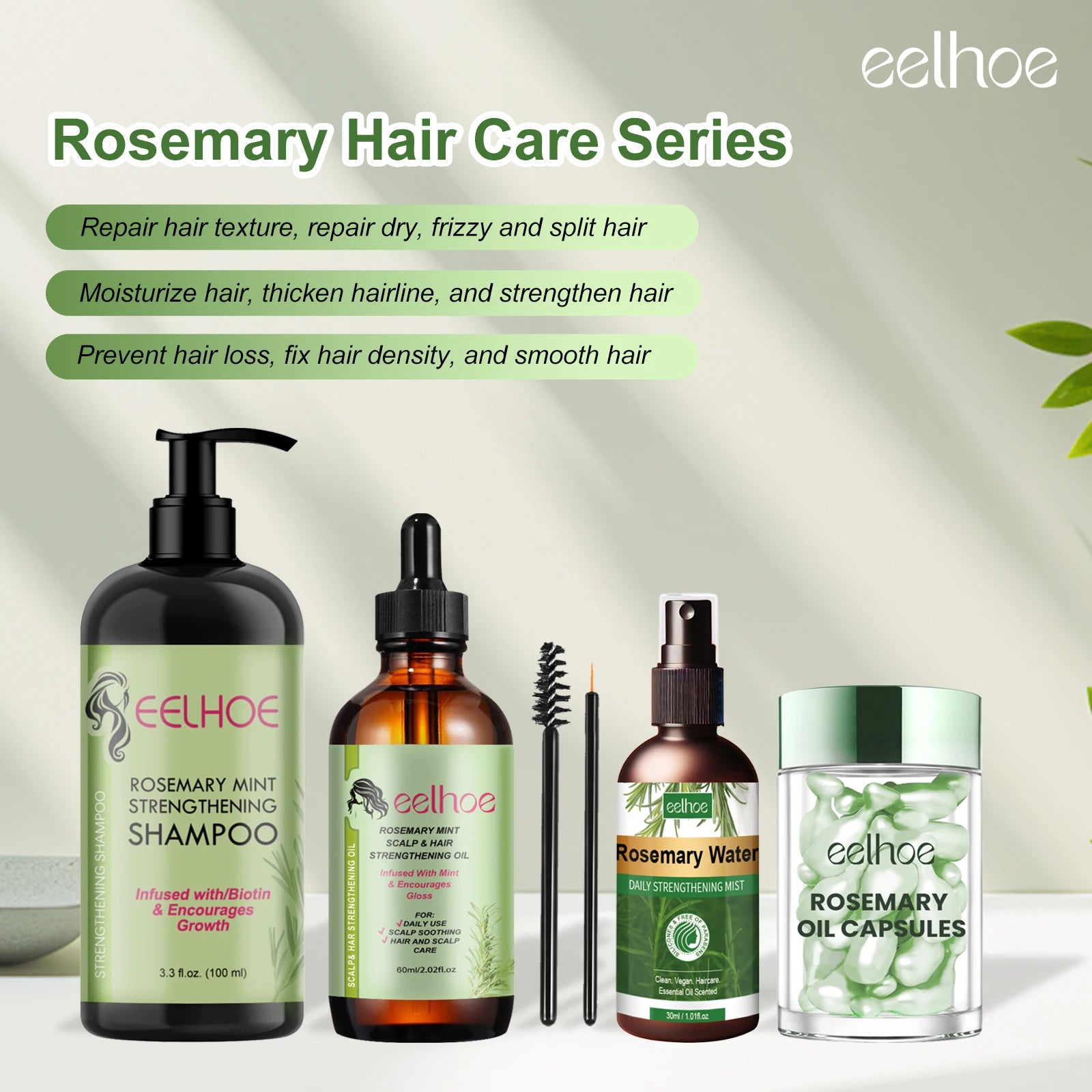 Rosemary Dense Hair Growth Oil Brush